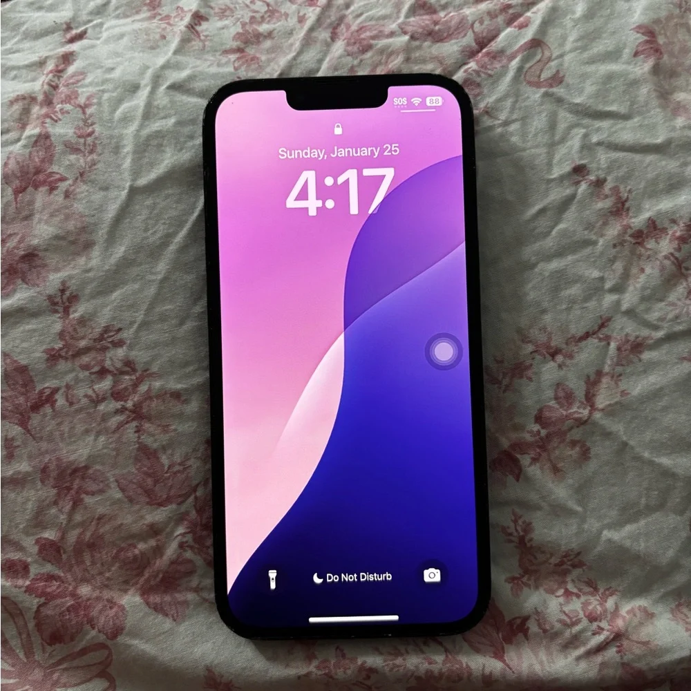 Apple Smartphone with Black Frame